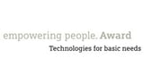 Logo empowering people. Award, Technologies for basic needs